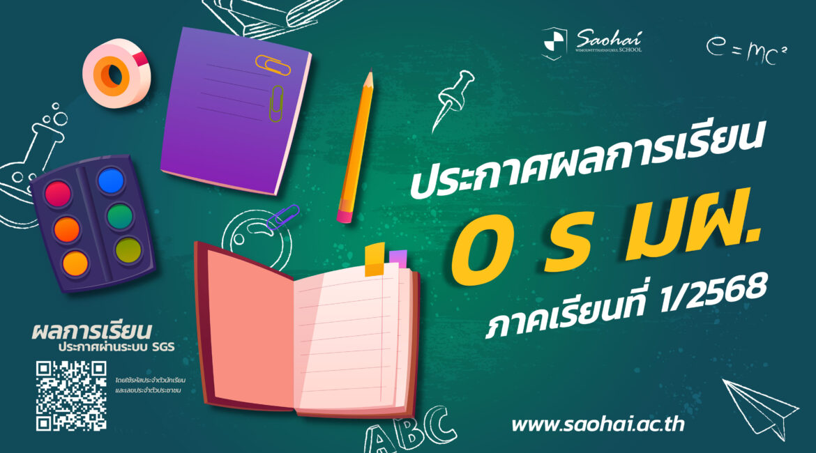 ประกาศผลการเรียน 0 ร มผ ประจำภาคเรียนที่ 1 ปีการศึกษา 2568